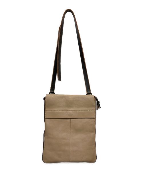 L.E.D.BITES（エルイーディーバイツ）L.E.D.BITES (エルイーディーバイツ) レザーショルダーバッグ ベージュの古着・服飾アイテム