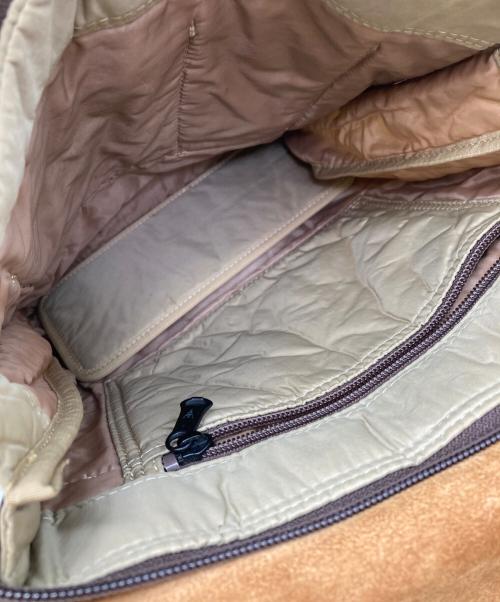 L.E.D.BITES（エルイーディーバイツ）L.E.D.BITES (エルイーディーバイツ) レザーショルダーバッグ ベージュの古着・服飾アイテム