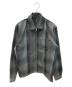 stussy（ステューシー）の古着「SHADOW PLAID ZIP SHIRT」｜グレー