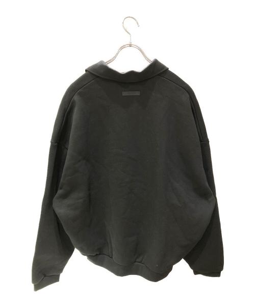 FOG ESSENTIALS（フィアオブゴッド エッセンシャル）FOG ESSENTIALS (フィアオブゴッド エッセンシャル) フリースポロスウェット ブラック サイズ:Mの古着・服飾アイテム