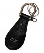 JIMMY CHOOジミーチュウ）の古着「グレイニーカーフレザー・キーチャーム」｜ブラック