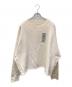 sillage（シアージ）の古着「ワイドスウェットシャツ」｜ベージュ