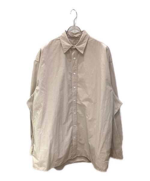 sillage（シアージ）sillage (シアージ) リップストップビッグシャツ ベージュ サイズ:FREEの古着・服飾アイテム