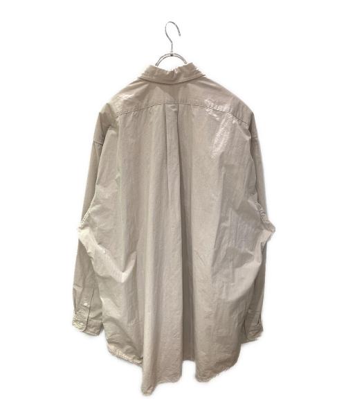 sillage（シアージ）sillage (シアージ) リップストップビッグシャツ ベージュ サイズ:FREEの古着・服飾アイテム