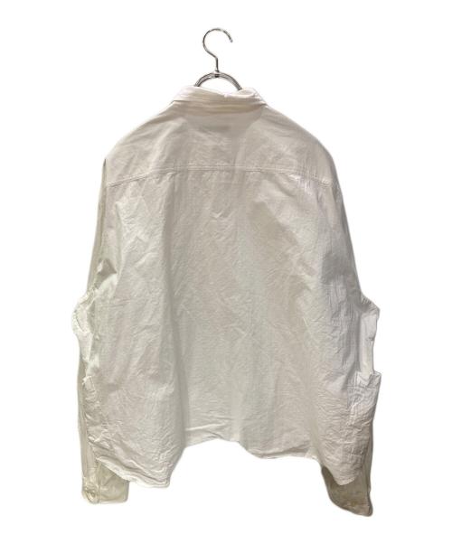 sillage（シアージ）sillage (シアージ) CATTA (カッタ) リップストップオーバーシャツ ホワイト サイズ:FREEの古着・服飾アイテム