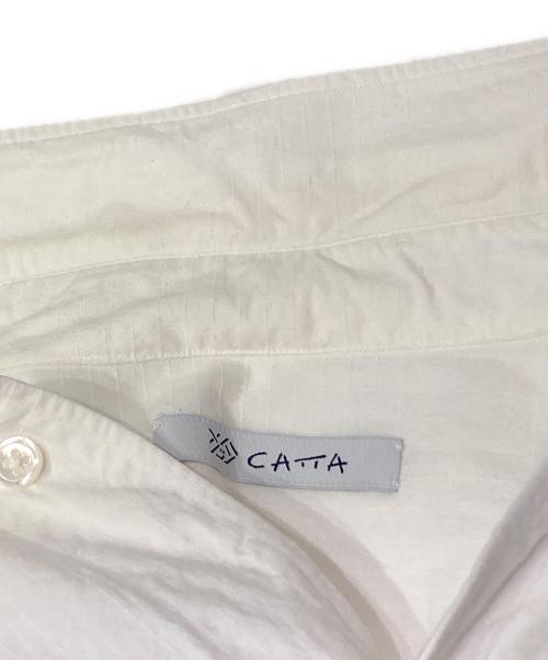 sillage（シアージ）sillage (シアージ) CATTA (カッタ) リップストップオーバーシャツ ホワイト サイズ:FREEの古着・服飾アイテム
