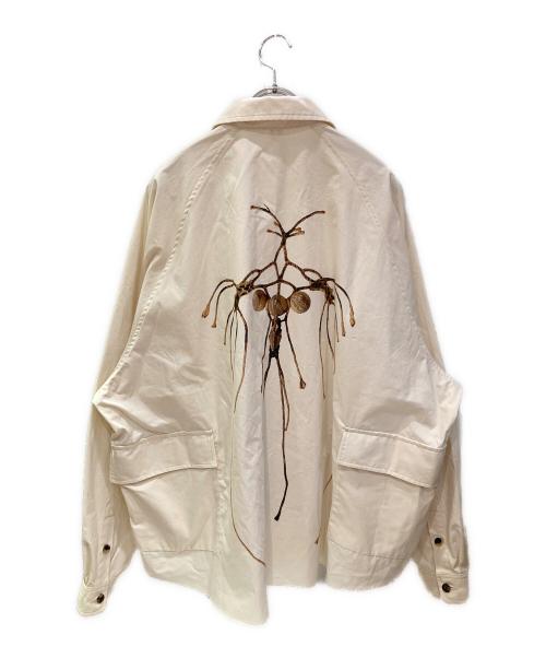 sillage（シアージ）sillage (シアージ) Shikafuco (シカフコ) ビッグポケットオーバーシャツ ベージュ サイズ:FREEの古着・服飾アイテム