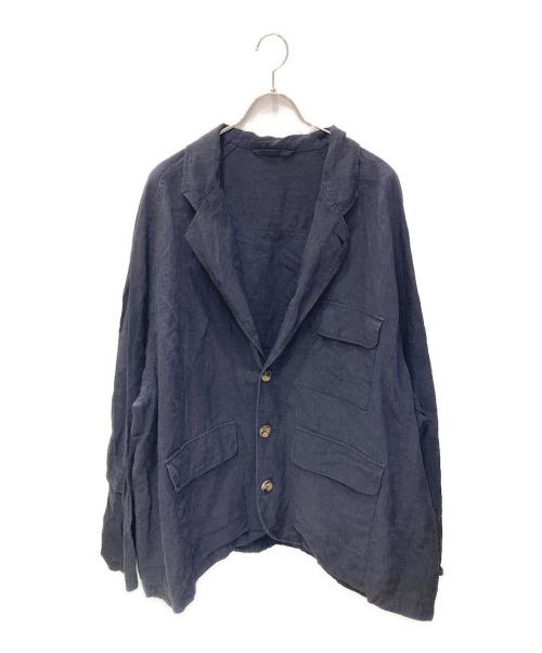 sillage（シアージ）sillage (シアージ) リネンジャケット ネイビー サイズ:FREEの古着・服飾アイテム
