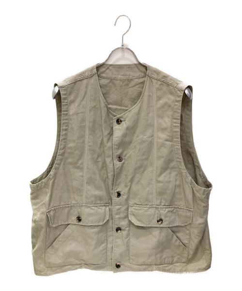 sillage（シアージ）sillage (シアージ) コットンリネンベスト ベージュ サイズ:FREEの古着・服飾アイテム