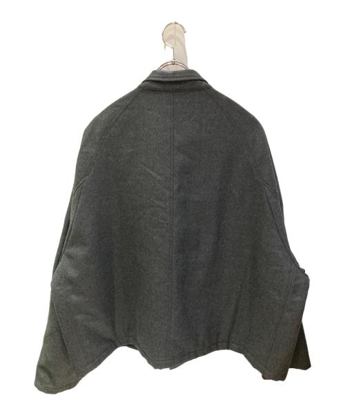 sillage（シアージ）sillage (シアージ) ウールボックスワイドショートジャケット グレー サイズ:FREEの古着・服飾アイテム