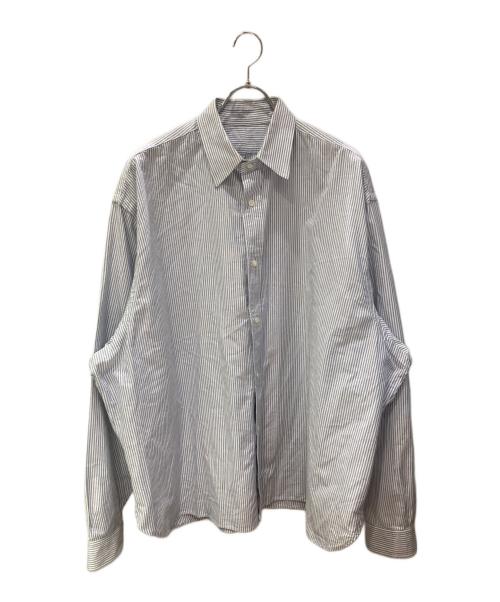 sillage（シアージ）sillage (シアージ) ストライプオーバーサイズオックスシャツ ブルー×ホワイト サイズ:FREEの古着・服飾アイテム