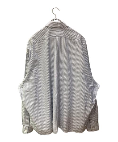 sillage（シアージ）sillage (シアージ) ストライプオーバーサイズオックスシャツ ブルー×ホワイト サイズ:FREEの古着・服飾アイテム