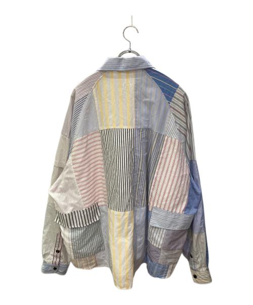 sillage（シアージ）sillage (シアージ) No25再構築ストライプシャツジャケット ホワイト サイズ:不明(実寸サイズをご確認ください)の古着・服飾アイテム