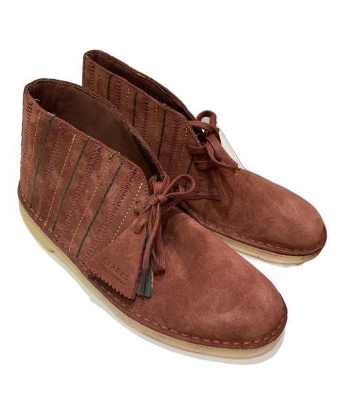 CLARKS（クラークス）CLARKS (クラークス) ステッチデザインデザートブーツ ブラウン サイズ:27cmの古着・服飾アイテム