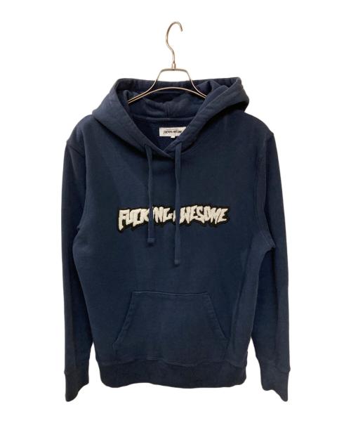 FUCKING AWESOME（ファッキンオーサム）Fucking Awesome (ファッキンオーサム) パイルロゴジップパーカー ネイビー サイズ:Mの古着・服飾アイテム