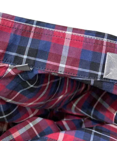 DIOR HOMME（ディオール オム）DIOR HOMME (ディオール オム) チェックシャツ ネイビー×レッド サイズ:37の古着・服飾アイテム