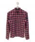 DIOR HOMME（ディオール オム）の古着「チェックシャツ」｜ネイビー×レッド