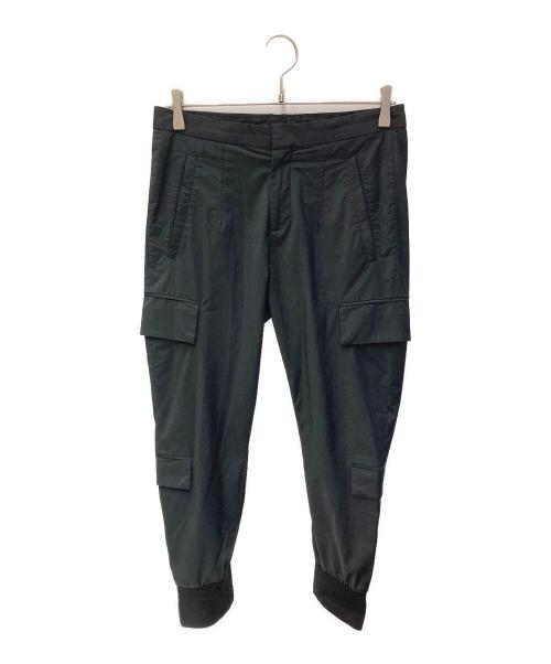 NEIL BARRETT（ニールバレット）NEIL BARRETT (ニールバレット) リブカーゴスラックス ブラック サイズ:44の古着・服飾アイテム