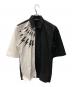 NEIL BARRETT（ニールバレット）の古着「サンダープリント半袖シャツ」｜ブラック×ホワイト