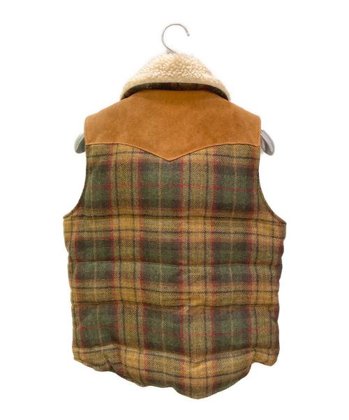 TMT（ティーエムティー）TMT (ティーエムティー) MOONツイードダウンベスト ブラウン サイズ:Sの古着・服飾アイテム
