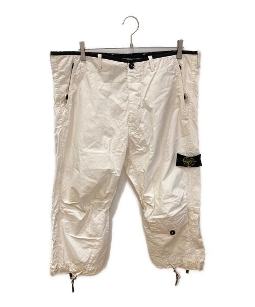 STONE ISLAND（ストーンアイランド）STONE ISLAND (ストーンアイランド) クロップドカーゴパンツ ホワイト サイズ:38の古着・服飾アイテム