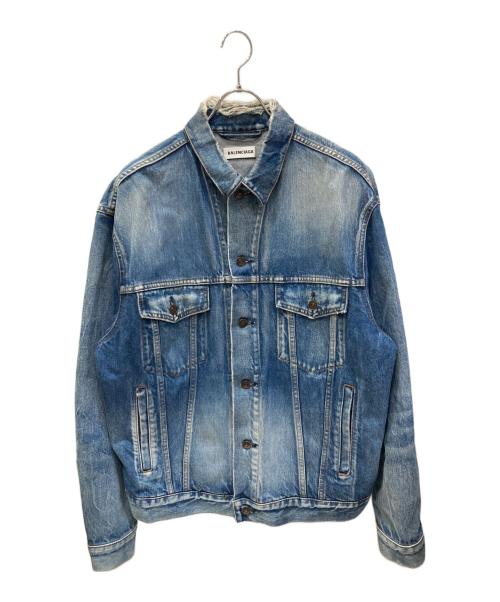 BALENCIAGA（バレンシアガ）BALENCIAGA (バレンシアガ) バックロゴデニムジャケット インディゴ サイズ:34の古着・服飾アイテム
