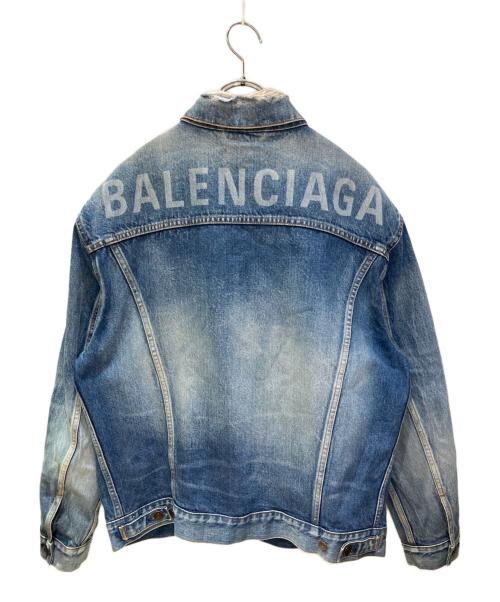 BALENCIAGA（バレンシアガ）BALENCIAGA (バレンシアガ) バックロゴデニムジャケット インディゴ サイズ:34の古着・服飾アイテム