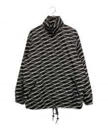 BALENCIAGA（バレンシアガ）の古着「ロゴ総柄ナイロンジャケット」｜ブラック