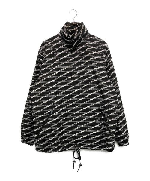 BALENCIAGA（バレンシアガ）BALENCIAGA (バレンシアガ) ロゴ総柄ナイロンジャケット ブラック サイズ:44の古着・服飾アイテム