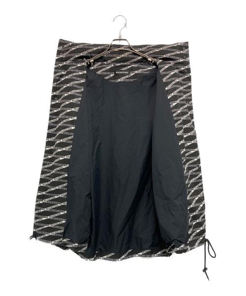 BALENCIAGA（バレンシアガ）BALENCIAGA (バレンシアガ) ロゴ総柄ナイロンジャケット ブラック サイズ:44の古着・服飾アイテム