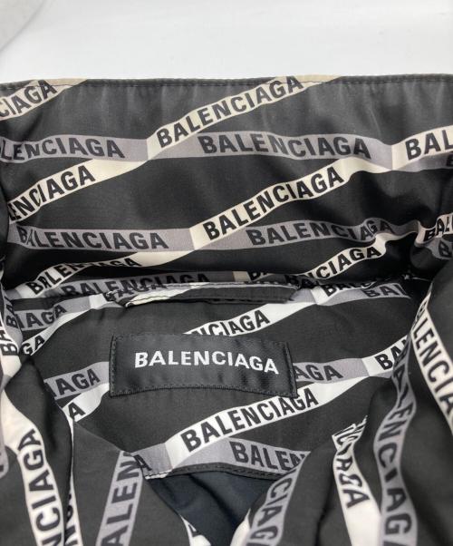BALENCIAGA（バレンシアガ）BALENCIAGA (バレンシアガ) ロゴ総柄ナイロンジャケット ブラック サイズ:44の古着・服飾アイテム