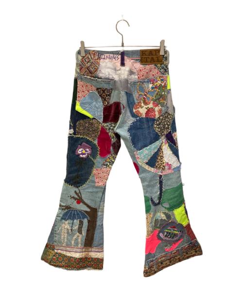 KAPITAL（キャピタル）KAPITAL (キャピタル) パッチワークフレアデニム インディゴ サイズ:不明(実寸サイズをご確認ください)の古着・服飾アイテム