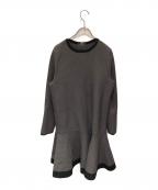 Apuweiser-richeアプワイザーリッシェ）の古着「配色ミニワンピース」｜グレー