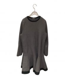 Apuweiser-riche（アプワイザーリッシェ）の古着「配色ミニワンピース」｜グレー