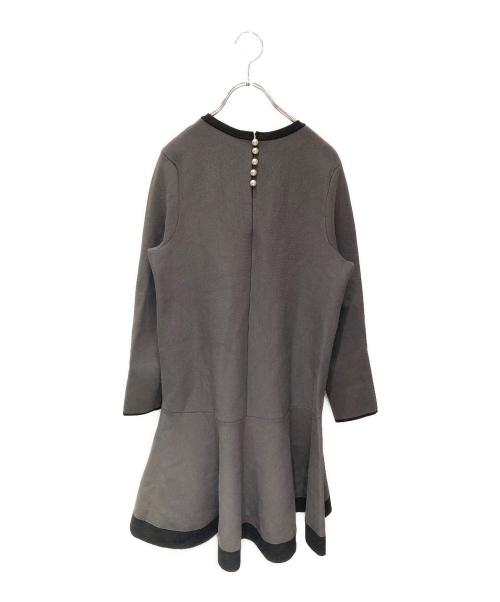 Apuweiser-riche（アプワイザーリッシェ）Apuweiser-riche (アプワイザーリッシェ) 配色ミニワンピース グレー サイズ:2の古着・服飾アイテム