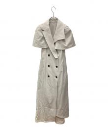 Snidel（スナイデル）の古着「トレンチケープ2wayワンピース」｜グレー