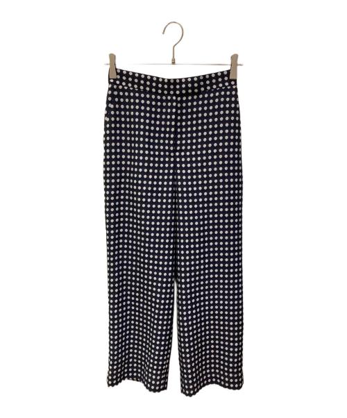 TOMORROW LAND collection（トゥモローランドコレクション）TOMORROW LAND collection (トゥモローランドコレクション) ドレーピードット ストレートパンツ ネイビー サイズ:34の古着・服飾アイテム