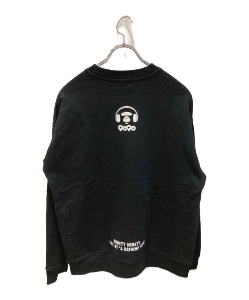 Aape BY A BATHING APE（エーエイプ バイ アベイシングエイプ）Aape BY A BATHING APE (エーエイプ バイ アベイシングエイプ) 9090 (9090) プリントスウェットシャツ ブラック サイズ:Lの古着・服飾アイテム