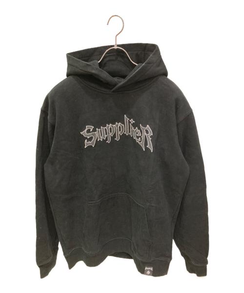 SUPPLIER（サプライヤー）SUPPLIER (サプライヤー) ロゴスウェットパーカー ブラック サイズ:Lの古着・服飾アイテム