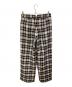 DRAWER (ドゥロワー) チェックワイドパンツ ネイビー サイズ:36：6000円