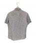 Glanshirt (グランシャツ) 半袖リネンシャツ ブルー×ホワイト サイズ:41-16：3000円