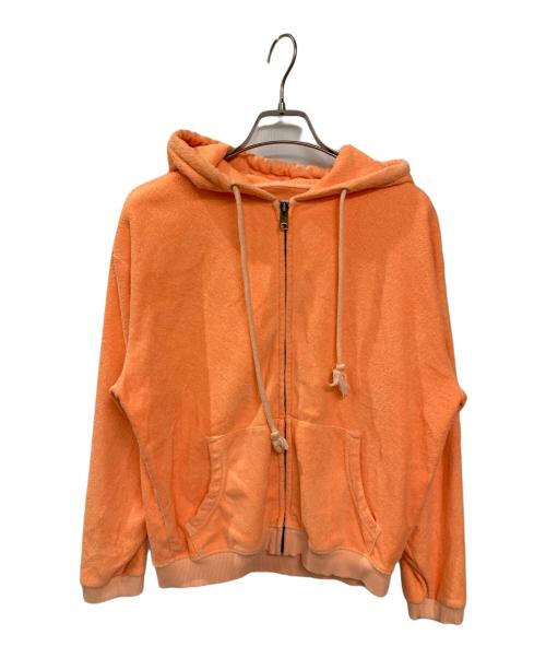 ERL（イーアールエル）ERL (イーアールエル) パイルジップパーカー オレンジ サイズ:Lの古着・服飾アイテム