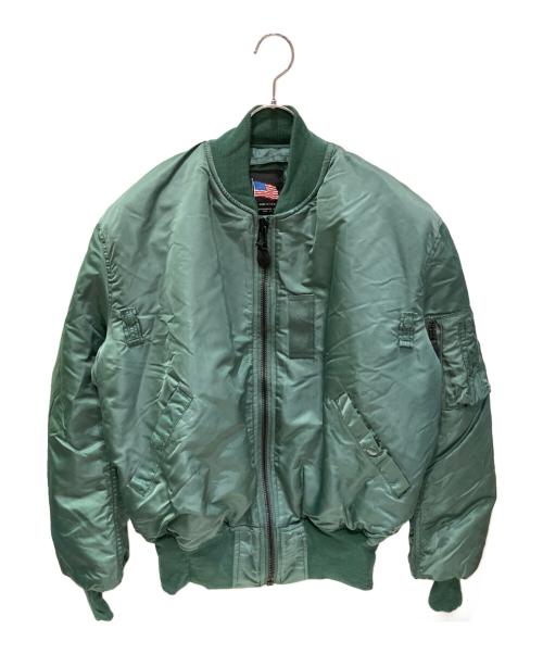 GREENBRIER IND.INC（グリーンブライヤー インダストリーズ）GREENBRIER IND.INC (グリーンブライヤー インダストリーズ) MA-1フライトジャケット グリーン サイズ:Lの古着・服飾アイテム