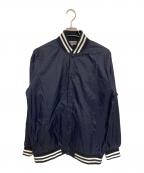 GOOD DESIGN SHOP COMME des GARCONSグッドデザインショップ コムデギャルソン）の古着「バックロゴナイロンスタジアムブルゾン」｜ネイビー