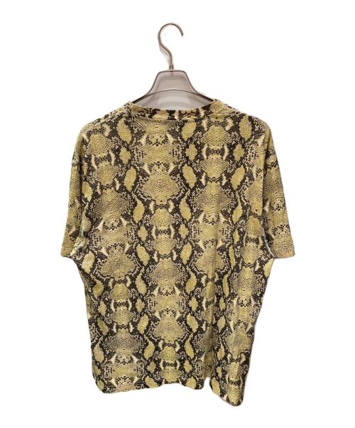 CMMN SWDN（コモンスウェーデン）CMMN SWDN (コモンスウェーデン) パイソン柄Tシャツ イエロー サイズ:Mの古着・服飾アイテム