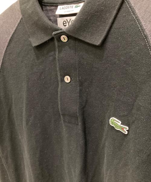 LACOSTE（ラコステ）LACOSTE (ラコステ) eYe COMME des GARCONS JUNYAWATANABE MAN (アイ コム デ ギャルソン ジュンヤ ワタナベ マン) ポロシャツ ブラック サイズ:Mの古着・服飾アイテム