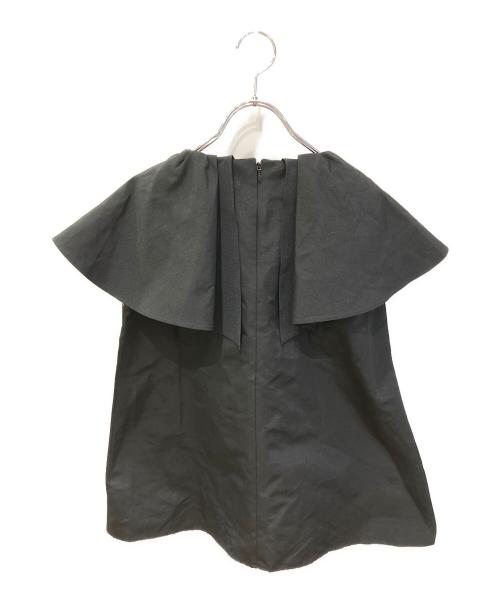 Heve（ヘイヴ）Heve (ヘイヴ) ラッフルグログラントップス ブラック サイズ:FREEの古着・服飾アイテム