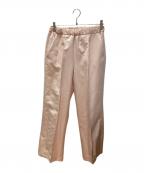 Heveヘイヴ）の古着「ベンツスリットサテンPTイージーパンツ」｜ピンク