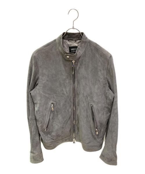 EMMETI（エンメティ）EMMETI (エンメティ) JURIゴートスウェードライダース グレー サイズ:50の古着・服飾アイテム