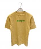 45Rフォーティファイブ・アール）の古着「45rpmロゴTシャツ」｜イエロー